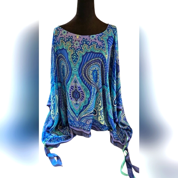 Patti La Belle Accessories - Patti La Belle Kimono Blue